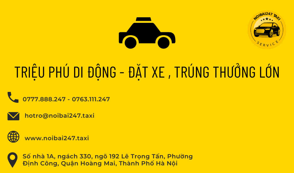 Triệu phú di động - Đặt xe taxi Nội Bài, trúng thưởng lớn