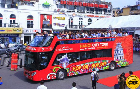 Xe bus 2 tầng city tour khám phá phố cổ