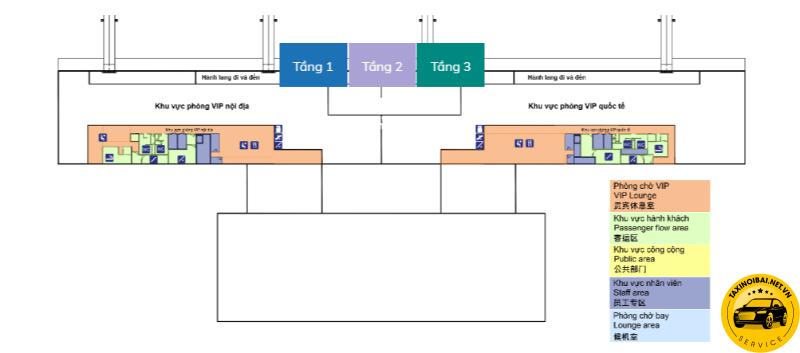 Sơ đồ nhà ga tầng 3