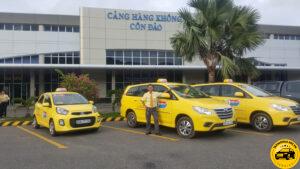 Màu xe vàng tươi nổi bật của hãng taxi Sài Gòn Côn Đảo