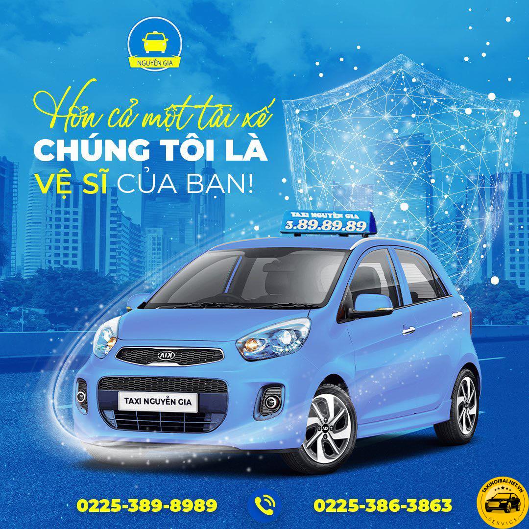 Nổi bật với tông màu xanh da trời taxi Nguyễn Gia là niềm hi vọng, sự tin tưởng của rất nhiều khách hàng