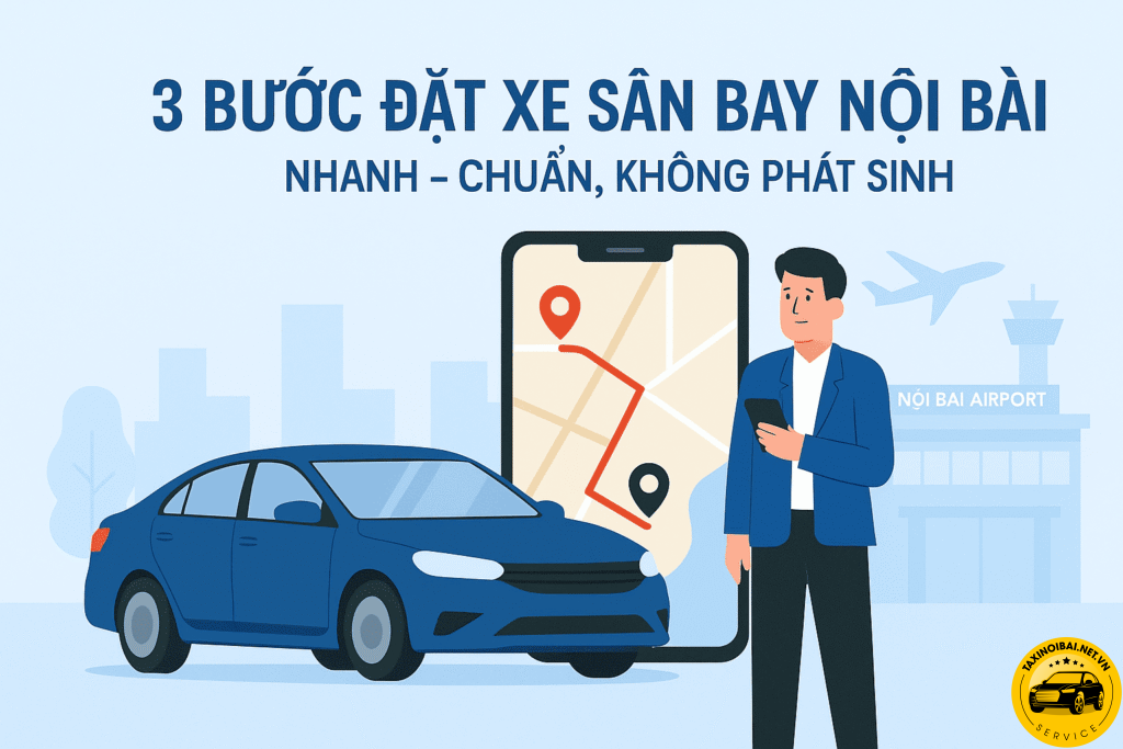 3 Bước Đặt Xe Sân Bay Nội Bài Nhanh – Chuẩn, Không Phát Sinh