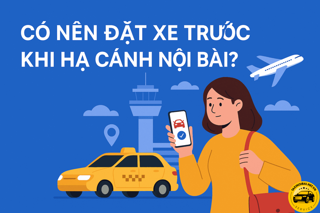 Có Nên Đặt Xe Trước Khi Hạ Cánh Ở Sân Bay Nội Bài
