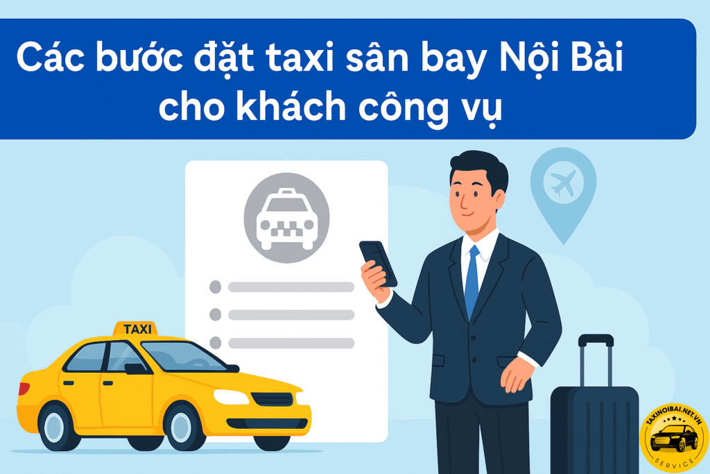 Hướng dẫn đặt taxi sân bay nội bài trả sau cho khách công vụ
