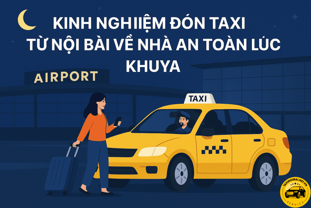 Kinh Nghiệm Đón Taxi Từ Nội Bài Về Nhà An Toàn Lúc Khuya