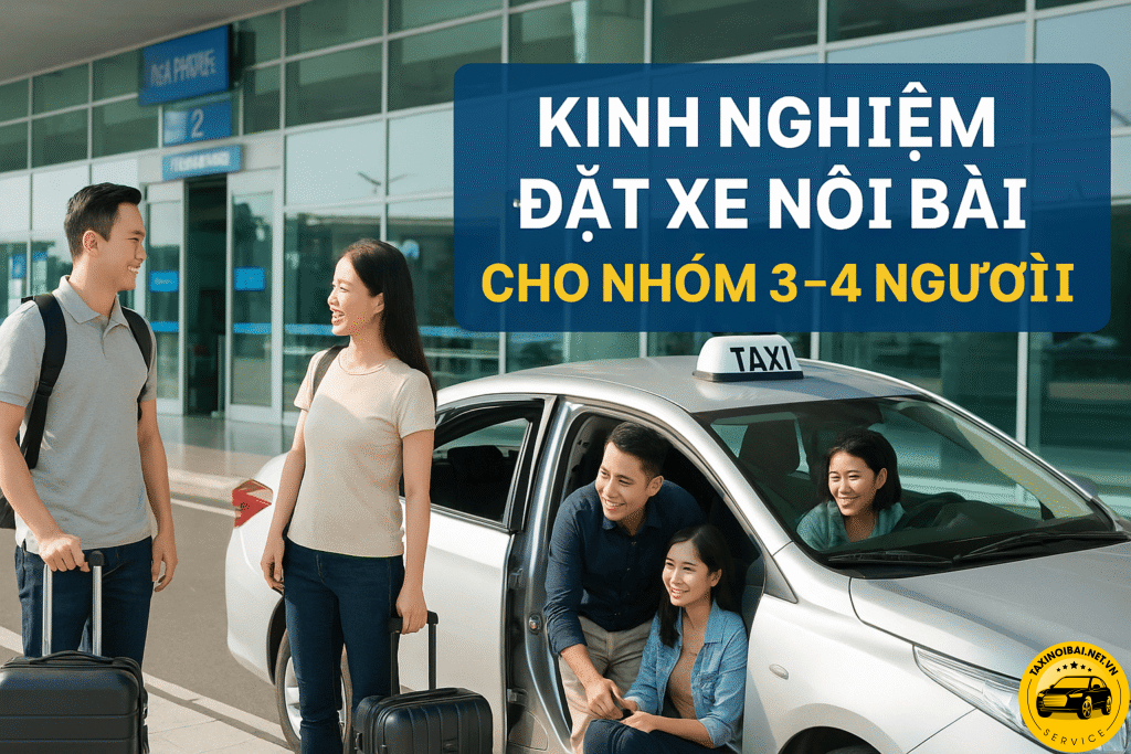 Kinh nghiệm đặt xe Nội Bài cho nhóm từ 3 đến 4 người
