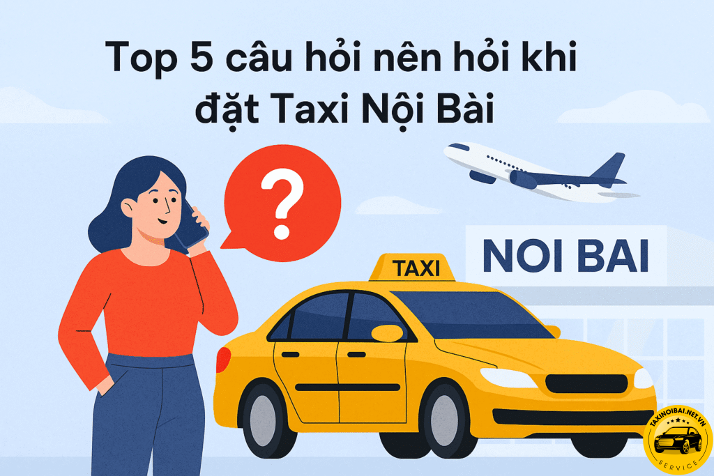 Top 5 câu hỏi nên hỏi khi đặt Taxi Nội Bài
