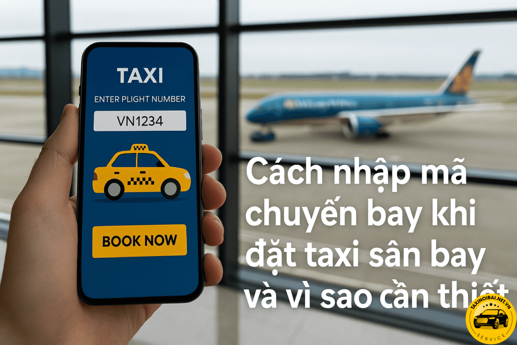 Vì sao cần nhập mã chuyến bay khi đặt taxi sân bay
