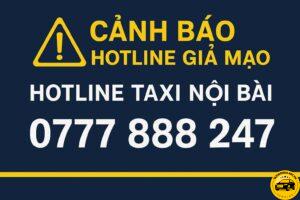 Cảnh báo hotline giả mạo Taxi Nội Bài