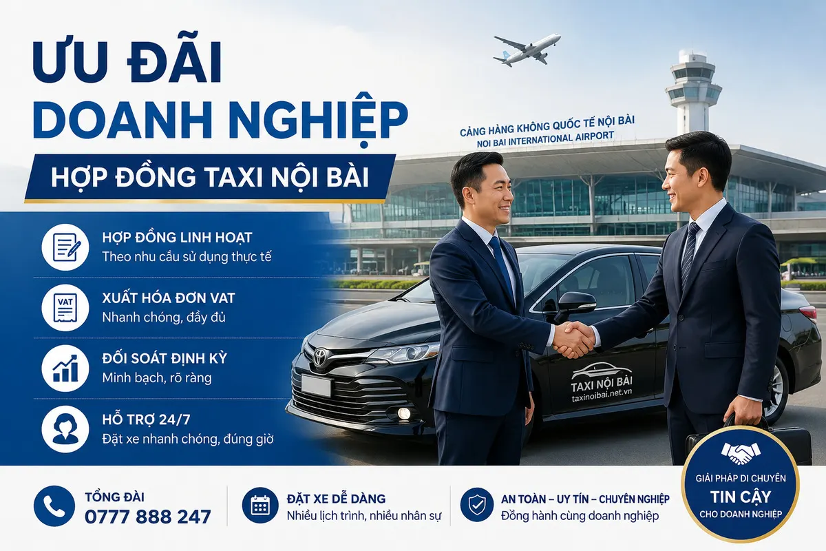 Ưu Đãi Taxi Nội Bài Cho Doanh Nghiệp