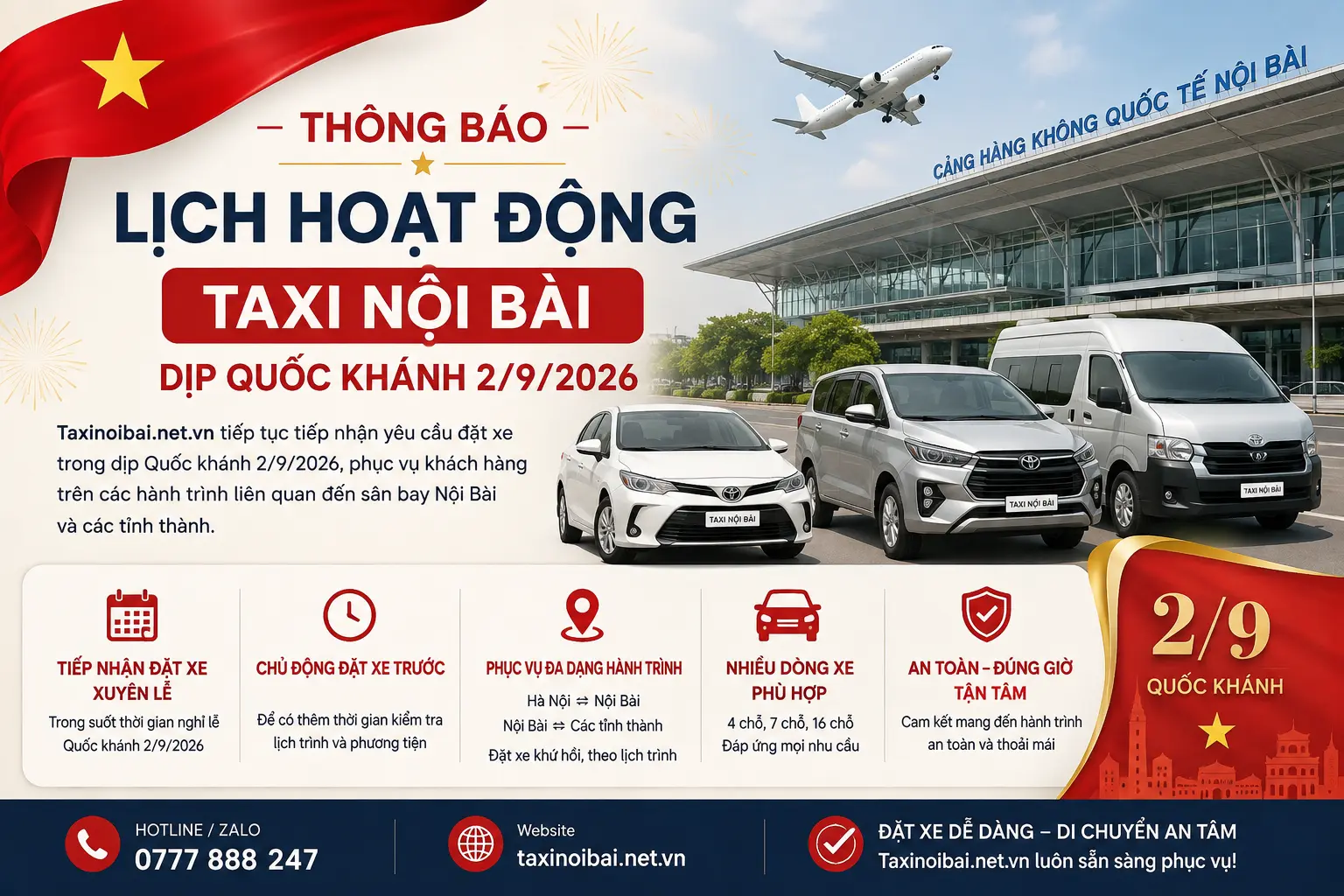 thong bao lich hoat dong taxi noi bai quoc khanh 2 9 2026